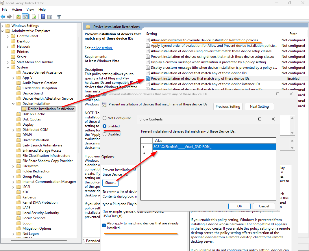 GPO to permanently block Virtual DVD-ROM